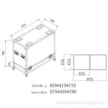 Aluminum Tool Cases Movable / Aluminum Storage Cases Firepr